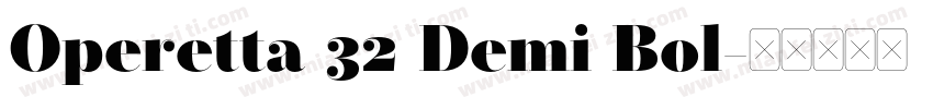 Operetta 32 Demi Bol字体转换